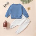 thumbnail image 4 of HCNTES Baby Boy Winter Clothes Toddler Kids Baby Boy Fall Outfits 3M 6M 12M 18M 24M 1T 2T 3T Casual kick off touch own Letter Print Long Sleeve Hoodie Tops Pants Winter Clothes Sets, 4 of 6