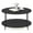 Americano Black, variant on SONGMY Basic Coffee Table, 2-Tier Modern Coffee Table with Open Shelf, Easy Assembly Side Table, for Living Room, Bedroom, Home Office, Amber Pine