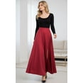 thumbnail image 3 of Falda larga vinipiel con abertura frontal Rojo Extra grande, 3 of 3