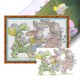 thumbnail image 1 of Hilo Algodón Ecológico Bordado Parcial Parche 14CT Punto Cruz Conejo 36x27cm, 1 of 9