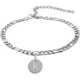 18K Gold Plated/Silver Tone Initial Anklets For Women, Surgical