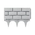 thumbnail image 1 of Almencla Plastic Garden Fence Edging with Stakes Multifunctional Sturdy 17.3x12.6inch Grey, 1 of 8