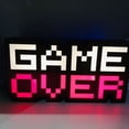thumbnail image 3 of Lámpara de frase luminosa colorida cargada por USB para la diversión nocturna de los jugadores Game Over Glow, 3 of 6