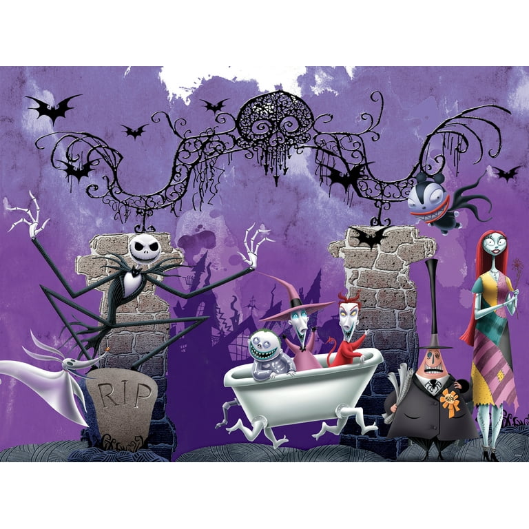  Ceaco - Disney - Tim Burton's Nightmare Before Christmas -  Christmas Party - 300 Oversized Piece Jigsaw Puzzle : Toys & Games