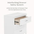 thumbnail image 6 of Delta Children Phoebe 3 Drawer Dresser with Interlocking Drawers, Bianca White, 6 of 14