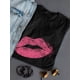 thumbnail image 3 of Playera Para Mujer - Labial Rosado Smartprints  T-shirt, 3 of 4