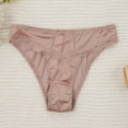 thumbnail image 2 of WULMLEO 100% Mulberry Woman Silk Panties, 19 Momme Pure Silk Briefs Lady's Sexy Underpants Healthy Bikini Khaki M, 2 of 3