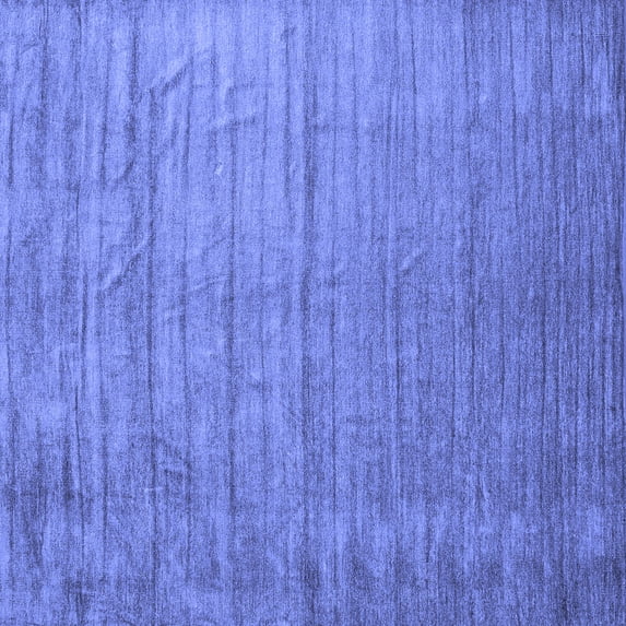 Ahgly Company Indoor Square Abstract Blue Contemporary Area Rugs, 5' Square