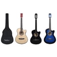 thumbnail image 3 of vidaXL Guitar Set Cutaway Guitars Acoustic Guitar 12 Piece with 6 Strings, 3 of 23