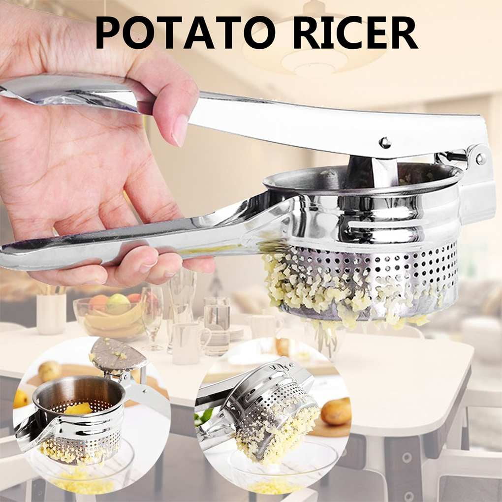Potato Mashers Ricers Kitchen Cooking Cutter Stainless Steel Pressure Mud Garlic Presser