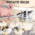 thumbnail image 1 of Potato Mashers Ricers Kitchen Cooking Cutter Stainless Steel Pressure Mud Garlic Presser Vegetable Fruit Press Maker, 1 of 8