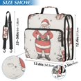 thumbnail image 2 of FORMRS Zipper Binder with Shoulder Strap 2-inch Ring 500 Sheet Capacity File Bag, Beige Christmas Santa, 2 of 5