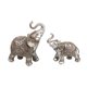 thumbnail image 4 of Escultura de estatua de pareja de con maletero arriba figurita de resina coleccionable para mesa Oficina dormitorio decoración regalos de Baoblaze Estatuilla de elefante, 4 of 8