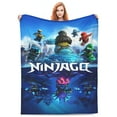 thumbnail image 2 of Ninjago Fleece Throw Blankets, Super Soft Flannel Cozy Blankets for Adults, Washable Lightweight Blanket for Couch Sofa Bed Office, Warm Plush Blankets, 2 of 8