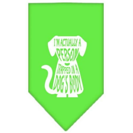 Bandana Lime Green - Trapped Screen Print Bandana Lime Green Small