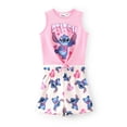 thumbnail image 1 of Set de ropa Disney Lilo & Stitch para niña pequeña rosa de 3 años, 1 of 5