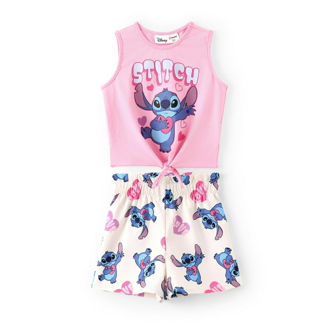 Set de ropa Disney Lilo & Stitch para niña pequeña rosa de 3 años