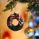 thumbnail image 4 of Special Christmas Tree Pendant, Ball Christmas Tree Decorations, Foldable LED String Lights, Festive Home Office Bedroom Decor, Metal Frame, Wooden Base, for Dorm, 4 of 9