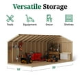 thumbnail image 6 of Little Cottage Co. 10x20 Value Workshop Shed with Operable Windows, Outdoor Wood Storage Do-It-Yourself Precut Kit, 6 of 13