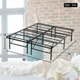 thumbnail image 6 of FDW Bed Frame Full Metal Folding Base Mattress Foundation 14 inch No Box Spring Needed,Black, 6 of 7