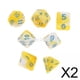 thumbnail image 1 of 2x 7 piezas de dados poliédricos, suministros para fiestas, accesorios de múltiples caras, juegos de , juegos de , dados de acrílico pa yotijar dados poliédricos, 1 of 4