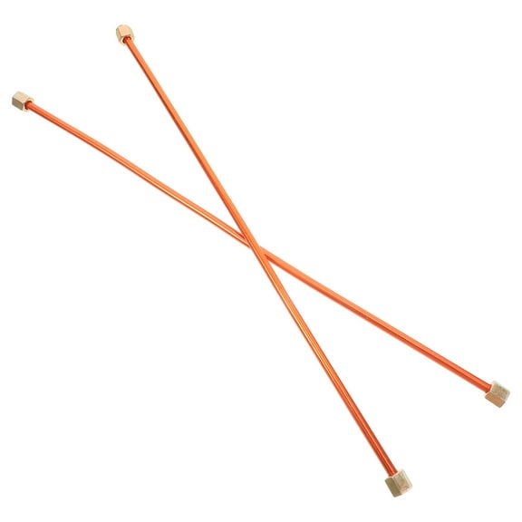 Masteelf 2 Pcs Hose Air Compressor Small Copper Tube 40.00X1.40X1.20CM Golden