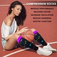 thumbnail image 3 of 6 Pairs Copper Compression Socks for Women & Men Circulation 15-20 mmhg - Better Blood Flow, Swelling, Best Support for Medical, Running, Nursing, 3 of 7