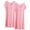 Pink, variant on Xysaqa 2 Pack Plus Size Nightgowns Women Comfy Nightshirts Short Sleeve Sleep Shirt Loose Plain Sleepwear Soft Loungewear for Women Night Dress 2X 3X 4X (Built in Bra) Clearance Blue+Wine