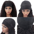 thumbnail image 5 of Diadema Pelucas de cabello humano Ondulado profundo Peluca sin pegamento de 16 pulgadas Peluca con diadema Ondulado profundo Ninguno Frente de encaje Pelucas de cabello humano para mujeres negras 150% Densidad Peluca de pelo rizado Color natural Excelente Rendimiento, 5 of 5