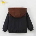thumbnail image 5 of Samdudou Boys Windbreaker Jackets Lightweight Color Block Coats Fall Winter Long Sleeve Outerwear Kids Hooded Zip Up Clothes Casual Outdoor Hiking Travel Clothes with Pockets Size 1-9 Years, 5 of 7
