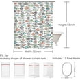 thumbnail image 4 of Colorful Fishes Shower Curtain, Kids Shower Curtains Set with 12 Hooks, Waterproof Shower Curtain for Bathroom, 72 x 72 Inch, Cartoon Fun Fishes Ocean Animals Bath Curtains, 4 of 6