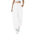 thumbnail image 2 of Qiylii Women Athletic Gym Sports Jogger Pants Thick Sweatpant Slacks Trousers, 2 of 5