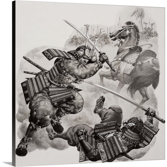 Great BIG Canvas | Pat Nicolle Premium Thick-Wrap Canvas entitled Samurai