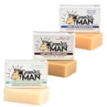 thumbnail image 1 of Grown Ass Man Co. - Barra de champú sólido rica espuma 3 en 1: cabello, barba y gel de baño - Sin plástico y ecológico, natural y orgánico, limpio para todo tipo de cabello, barra de 4 oz (paquete de, 1 of 5