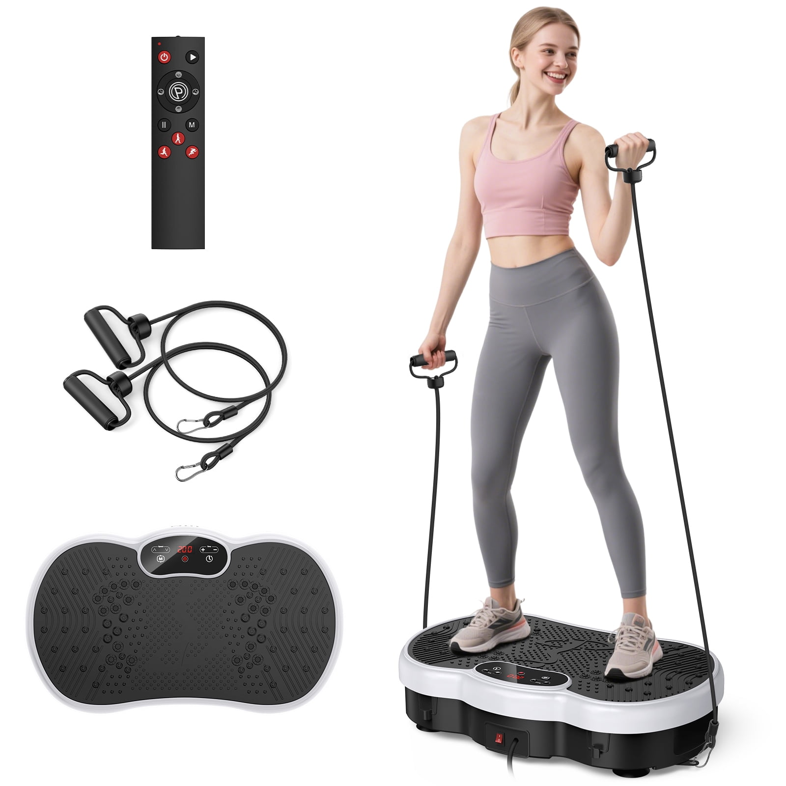 MERACH MR-2442 Vibration Plate Exercise Machine – 3D Vibration, Home Use, Remote, 330lb Capacity