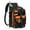 Black/Blaze Orange, variant on Convertible Fishing Backpack Sling Bag with Rod Holder, Adjustable Tactical Water-resistant Tackle Storage Pack FP07