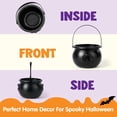 thumbnail image 5 of Halloween Large Black Cauldron 7.5'', Halloween Witch Cauldron Pot, Candy Kettle, Pot and Bucket, Candy Cauldrons Holder for St. Patricks Party Favor Supply Witch Decoration, Kids Trick or Treat, 5 of 9