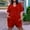 Red, variant on Dgankt Women’s Casual Romper Plus Size Short Jumpsuit For Women V Neck Summer Zip Casual Pocket Knee Short Sleeve With Pockets Summer Jumpsuit