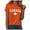 Orange, variant on Fgnfyis Women's T-Shirts - Women's Keep Canada Flag T Shirt Proud Statement Print Tee for Confident Expression and Stylish Casual Wear Women's Tops Red M