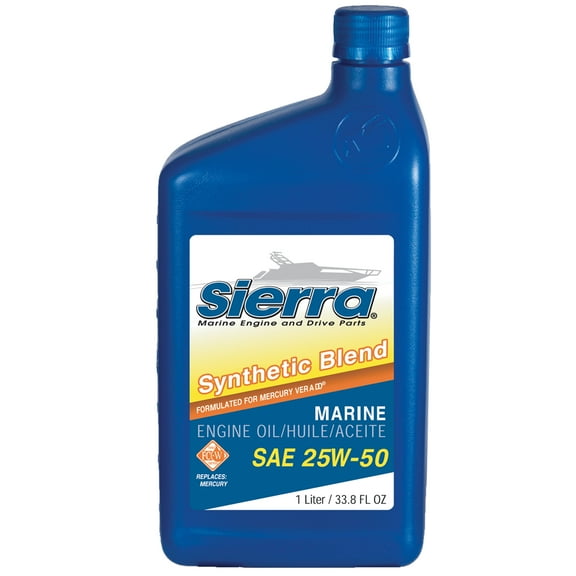 Sierra 18-9552-8 25W-50 Synthetic Blend Engine Oil - 1 Liter
