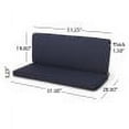thumbnail image 3 of GDF Studio Eydan Outdoor Water Resistant Fabric Loveseat Cushions, Navy Blue, 3 of 11