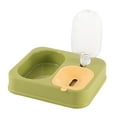 thumbnail image 1 of Alimentador de comida y agua, juego de cuencos de agua y comida para gatos, cuencos de agua y comida por gravedad para perros pequeños, medianos, Verde, 1 of 8