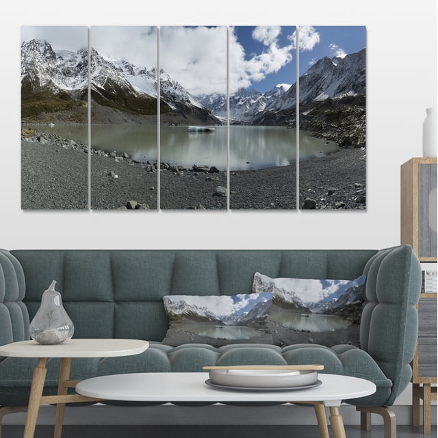 New Zealand Mountains Panorama - Large Landscape Canvas Art