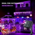 thumbnail image 3 of JMEXSUSS 2 Pack Solar String Lights Outdoor Waterproof, Each 33FT 100 LED Solar Lights Outdoor, 8 Modes White Fairy Light for Outside Yard Tree Patio Garden Wedding Christmas Decorations, 3 of 10