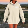 thumbnail image 2 of WZXFASHION Women's Competition Day Printed Collar Off The Shoulder Long Sleeved Sweatshirt Clearance lightweight pullover sweater, 2 of 9