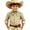Khaki, variant on SGMVNU Boys Girls Western Cowboy Shirts Retro Long Sleeve Button Down Shirt Kids Fashion Cowboy Outfit for Halloween, Size 10-11 Years, Black