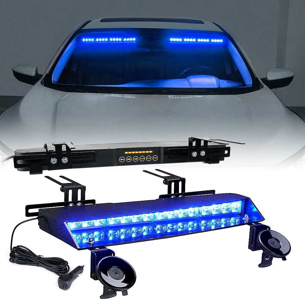 6X 3LEDs Blau Strobe Blitzer Licht Auto Flashlight Leuchtmittel  Einsatzfahrzeug