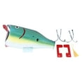 thumbnail image 1 of Buzón de pescado, boca grande, Metal resistente, fácil instalación, colores brillantes, buzón postal de pescado para jardín, granja, patio trasero, 1 of 5
