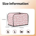 thumbnail image 4 of KLL Kawaii Pigs Print 2 Slice Toaster Dust Covers Kitchen Small Appliance Cover with 2 Pockets,Can hold Jam Spreader Knife & Toaster Tongs (11.4 x 7.9 x 7.5), 4 of 6
