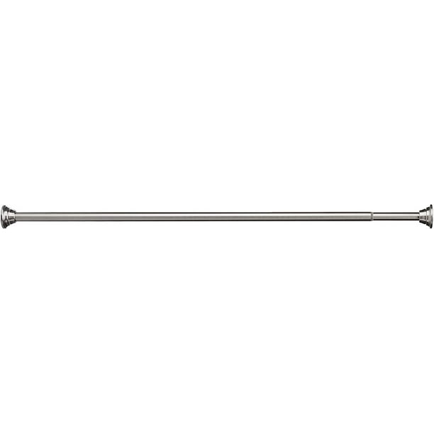 Moen Tr1000bn 44 72 Inch Adjustable Tension Mounted Straight Shower Curtain Rod Brushed Nickel Com Moen Tr1000bn 44 72 Inch Adjustable, How To Install Moen Tension Shower Curtain Rod